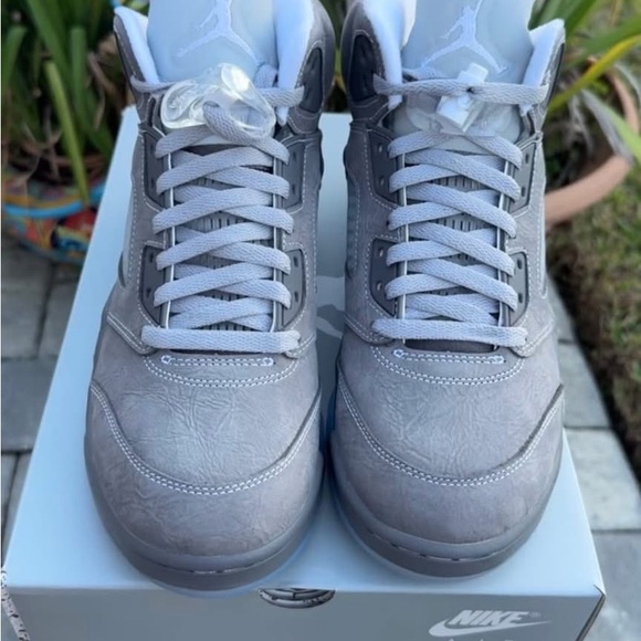 JORDAN RETRO 5 “WOLF GREY” SZ 9.5 - Picture 3 of 4